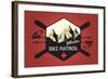 Whistler, Canada - Ski Patrol Badge - Vector Style-Lantern Press-Framed Art Print