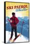 Whistler, Canada - Vintage Ski Patrol-Lantern Press-Framed Stretched Canvas