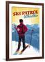 Whistler, Canada - Vintage Ski Patrol-Lantern Press-Framed Art Print