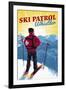 Whistler, Canada - Vintage Ski Patrol-Lantern Press-Framed Art Print