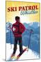 Whistler, Canada - Vintage Ski Patrol-Lantern Press-Mounted Art Print