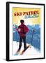 Whistler, Canada - Vintage Ski Patrol-Lantern Press-Framed Art Print