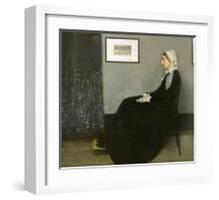 Whistler’s Mother, 1871-James Abbott McNeill Whistler-Framed Art Print