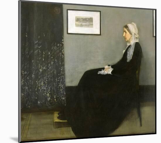 Whistler’s Mother, 1871-James Abbott McNeill Whistler-Mounted Art Print