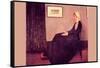 Whistler's Mother-James Abbott McNeill Whistler-Framed Stretched Canvas