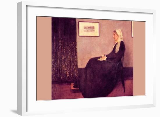 Whistler's Mother-James Abbott McNeill Whistler-Framed Art Print