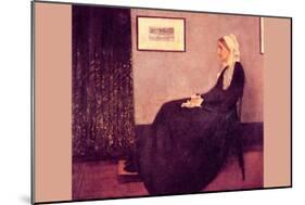 Whistler's Mother-James Abbott McNeill Whistler-Mounted Art Print