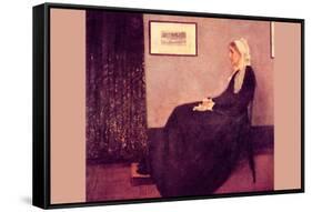 Whistler's Mother-James Abbott McNeill Whistler-Framed Stretched Canvas