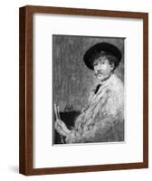 Whistler Self-Portrait-null-Framed Art Print