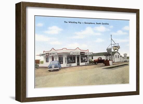 Whistling Pig Cafe, Roadside Retro-null-Framed Art Print