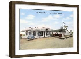 Whistling Pig Cafe, Roadside Retro-null-Framed Art Print