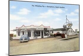 Whistling Pig Cafe, Roadside Retro-null-Mounted Art Print