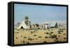Whitaker in the Tunisian Sahara-Francesco Lojacono-Framed Stretched Canvas