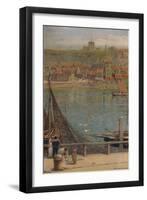 'Whitby', 19th-20th century, (1935)-Albert Goodwin-Framed Giclee Print