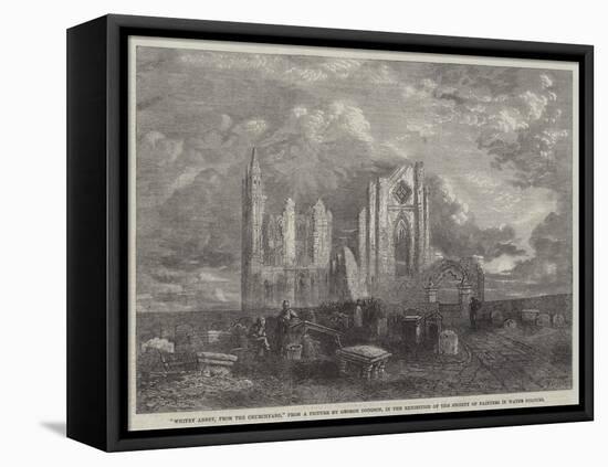 Whitby Abbey, from the Churchyard, in the Exhibition of the Society of Painters in Water Colours-George Haydock Dodgson-Framed Stretched Canvas