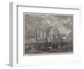 Whitby Abbey, from the Churchyard, in the Exhibition of the Society of Painters in Water Colours-George Haydock Dodgson-Framed Giclee Print