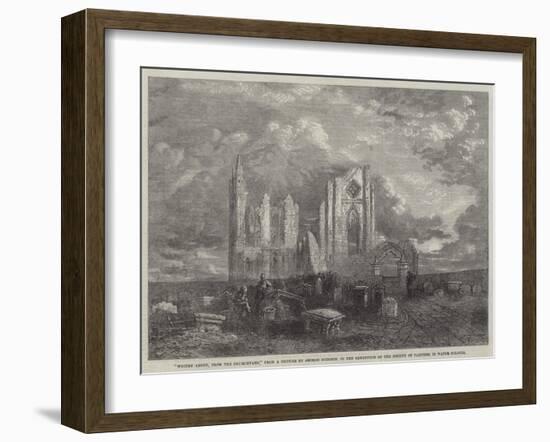 Whitby Abbey, from the Churchyard, in the Exhibition of the Society of Painters in Water Colours-George Haydock Dodgson-Framed Giclee Print