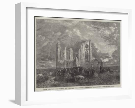 Whitby Abbey, from the Churchyard, in the Exhibition of the Society of Painters in Water Colours-George Haydock Dodgson-Framed Giclee Print