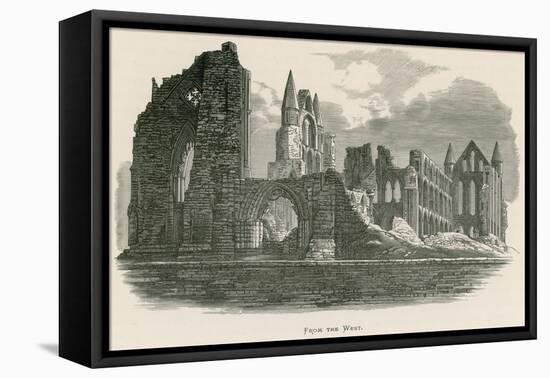 Whitby Abbey, from the West-Alexander Francis Lydon-Framed Stretched Canvas