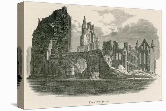 Whitby Abbey, from the West-Alexander Francis Lydon-Stretched Canvas