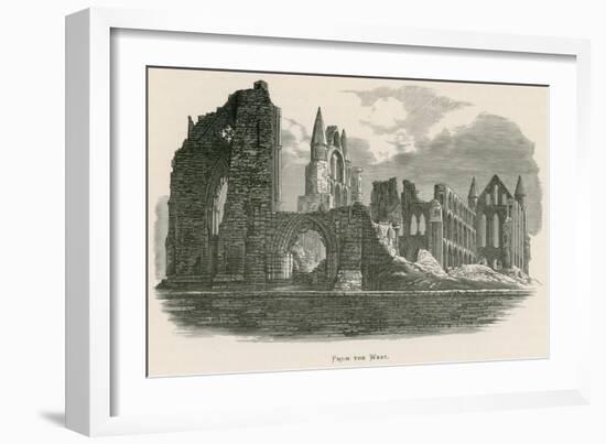 Whitby Abbey, from the West-Alexander Francis Lydon-Framed Giclee Print