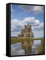 Whitby Abbey Ruins (Built Circa 1220), Whitby, North Yorkshire, England-David Wall-Framed Stretched Canvas