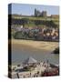 Whitby Abbey, Sandy Beach and Harbour, Whitby, North Yorkshire, Yorkshire, England-Neale Clarke-Stretched Canvas