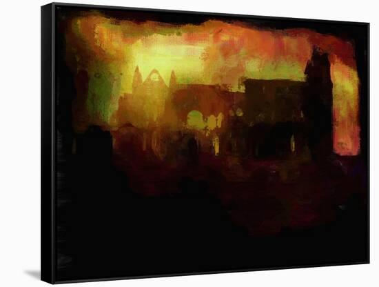Whitby Abbey - Sunset-Mark Gordon-Framed Stretched Canvas