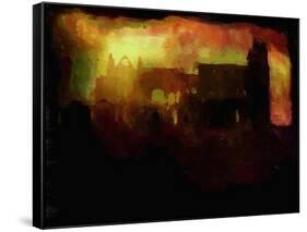 Whitby Abbey - Sunset-Mark Gordon-Framed Stretched Canvas