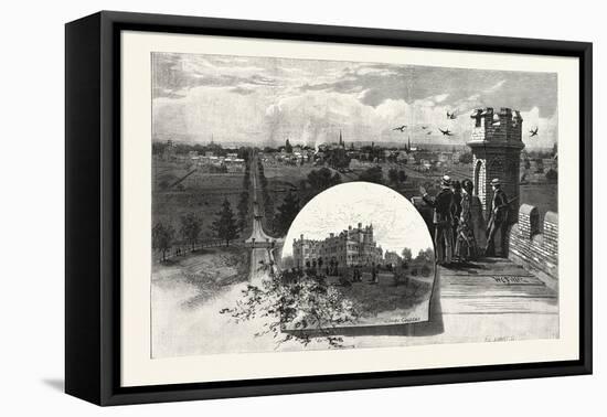 Whitby, from Ontario Ladies College, Canada, Nineteenth Century-null-Framed Stretched Canvas