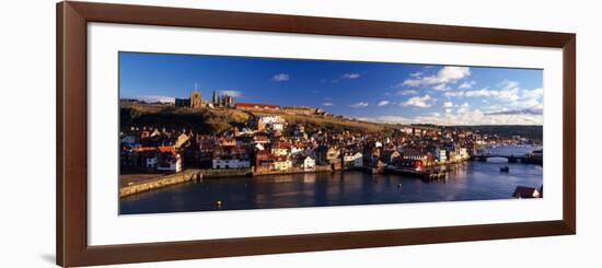 Whitby Harbor, Scarborough, North Yorkshire, Yorkshire and the Humber, England-null-Framed Photographic Print