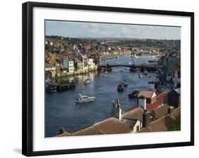 Whitby Harbour, Whitby, North Yorkshire, England, United Kingdom, Europe-Short Michael-Framed Photographic Print