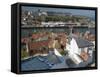 Whitby Harbour, Whitby, North Yorkshire, England, United Kingdom, Europe-Wogan David-Framed Stretched Canvas