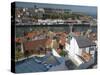 Whitby Harbour, Whitby, North Yorkshire, England, United Kingdom, Europe-Wogan David-Stretched Canvas