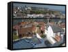Whitby Harbour, Whitby, North Yorkshire, England, United Kingdom, Europe-Wogan David-Framed Stretched Canvas