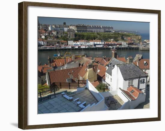 Whitby Harbour, Whitby, North Yorkshire, England, United Kingdom, Europe-Wogan David-Framed Photographic Print