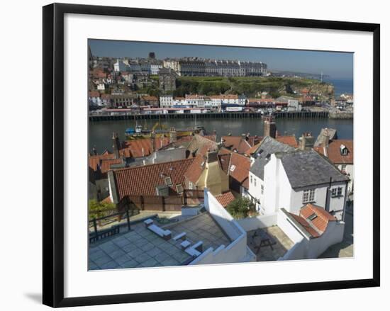 Whitby Harbour, Whitby, North Yorkshire, England, United Kingdom, Europe-Wogan David-Framed Photographic Print