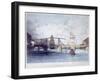 Whitby Harbour, Yorkshire, at the Mouth of the River Esk, C1833-Francis Pickersgill-Framed Giclee Print