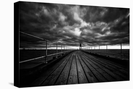 Whitby Pier-Rory Garforth-Stretched Canvas