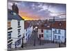 Whitby Town Houses at Sunset from the Abbey Steps, Whitby, North Yorkshire, Yorkshire, England, Uni-Neale Clark-Mounted Photographic Print