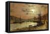 Whitby-John Atkinson Grimshaw-Framed Stretched Canvas