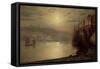 Whitby-John Atkinson Grimshaw-Framed Stretched Canvas