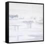 White Abstract I-Hyunah Kim-Framed Stretched Canvas