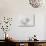 White Abstract Liquid Background, Milk Splash Crown, Paint Splashing, 3D Food Illustration-wacomka-Art Print displayed on a wall