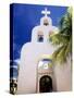 White Adobe Chapel-George Oze-Stretched Canvas