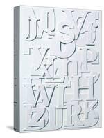 White Alphabet-Philip Sheffield-Stretched Canvas