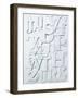 White Alphabet-Philip Sheffield-Framed Giclee Print