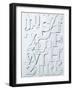 White Alphabet-Philip Sheffield-Framed Giclee Print