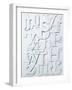 White Alphabet-Philip Sheffield-Framed Giclee Print