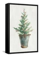 White and Bright Christmas Tree I-Danhui Nai-Framed Stretched Canvas